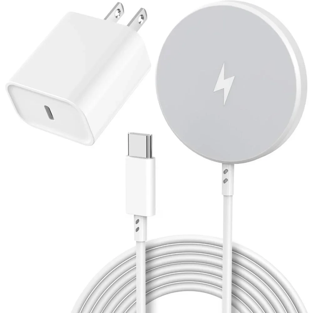 Apple MFi Certified]Magnetic Wireless Charger Apple Mag Safe Charger,15W 6FT Fas